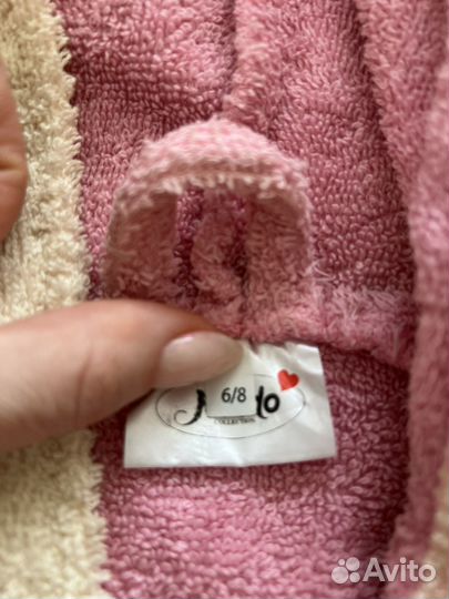 Халат махровый для девочки