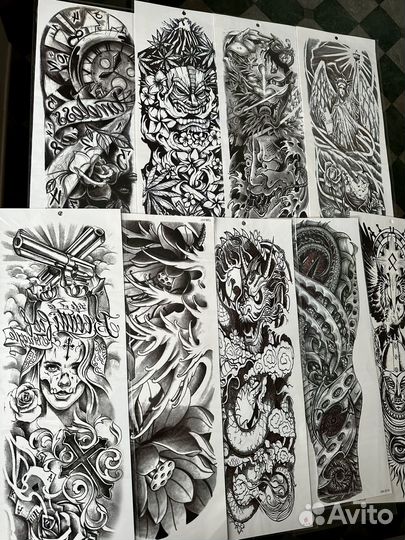 Временные татуировки, переводные тату