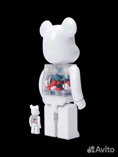 Фигура Bearbrick Pil Chrome 400% 100%