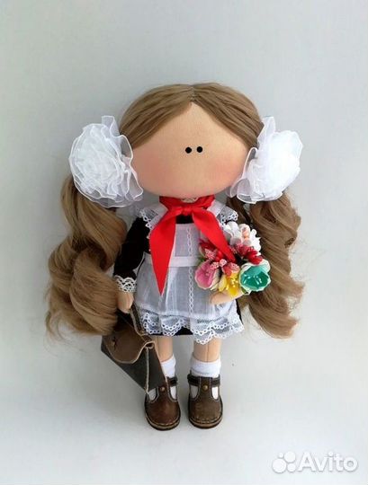 Кукла-тильда на 1 сентября, последний звонок