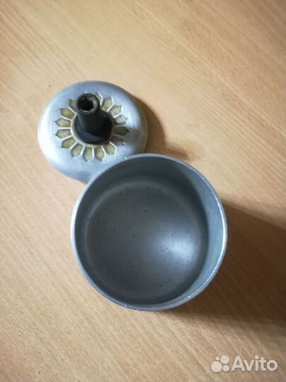 Алюминиевнвя сахарница СССР бу