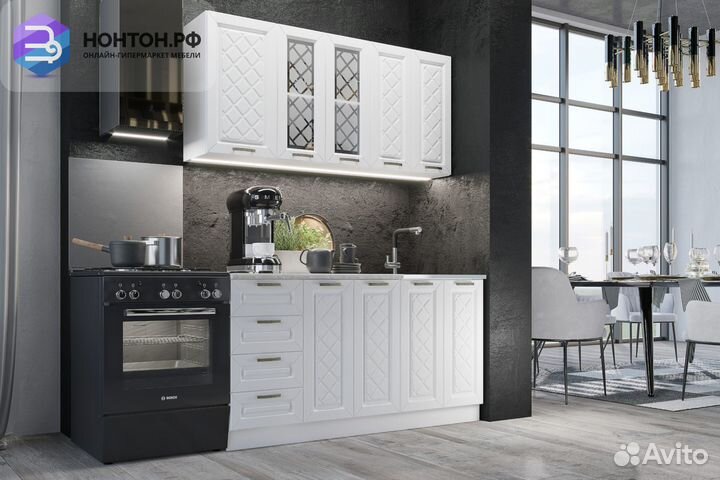 Кухня Агава 1.6 м акация белая