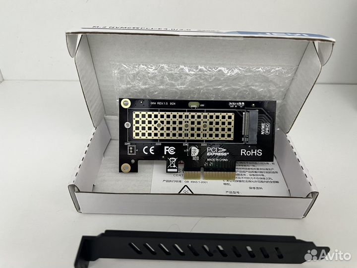 Адаптер/переходник для M2 SSD PCI-E 4.0 X4 64 Gb/s