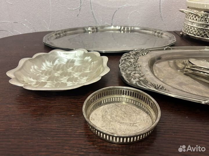 Предметы для сервировки серебрение винтаж