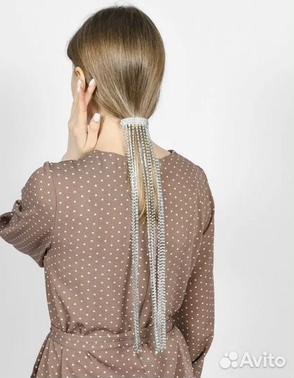 Заколка для волос со стразами