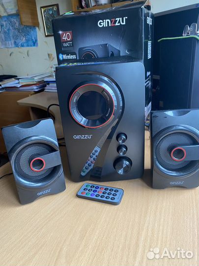 Акустическая система 2.1 Ginzzu GM-406 новая