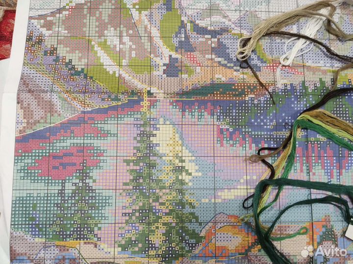 Остатки от набора для вышивания