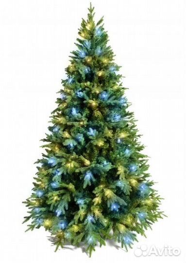 Искусственная Ель Этна с вплет. гирляндой 120см