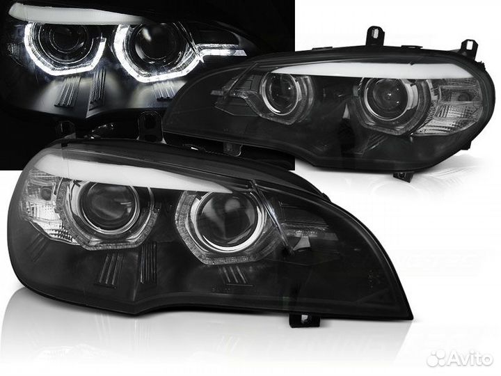 LED фары с Дхо BMW X5 E70 (07-13) lpbmn8