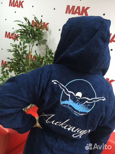 Халат с вышивкой