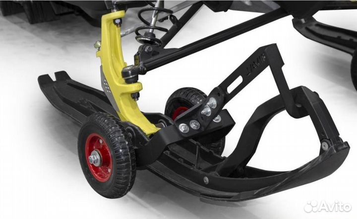 Тележки под лыжи снегохода с креплением