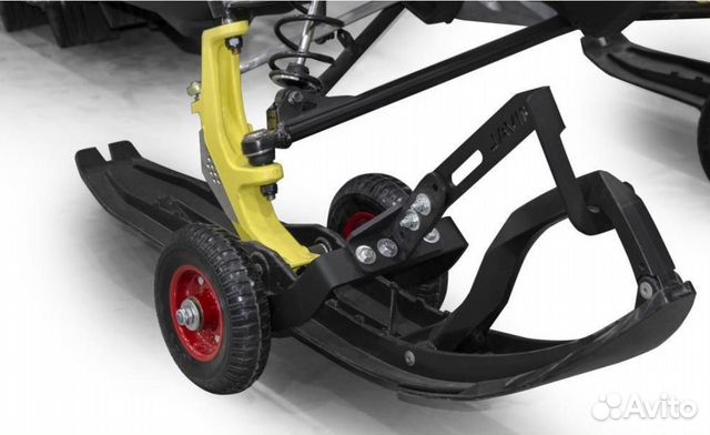 Тележки под лыжи снегохода с креплением