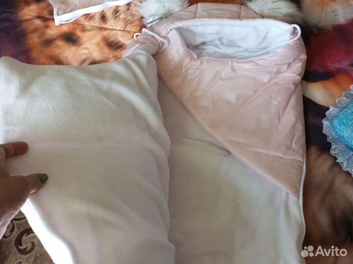 Конверт на выписку для девочки зима