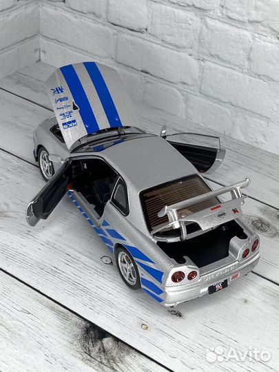 Модель автомобиля nissan skyline GTR 1/24