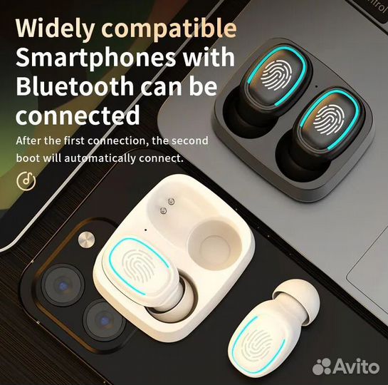 Беспроводные наушники TWS T1 Bluetooth 5.2 (Новые)