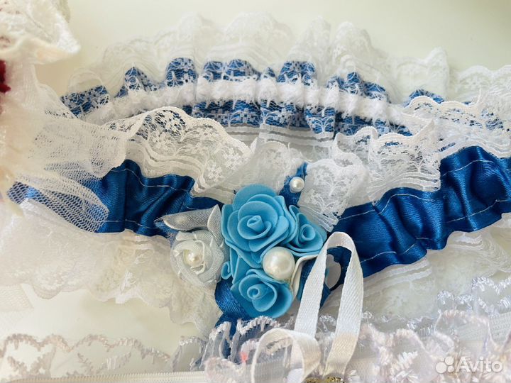 Подвязки свадебные разные 3 шт