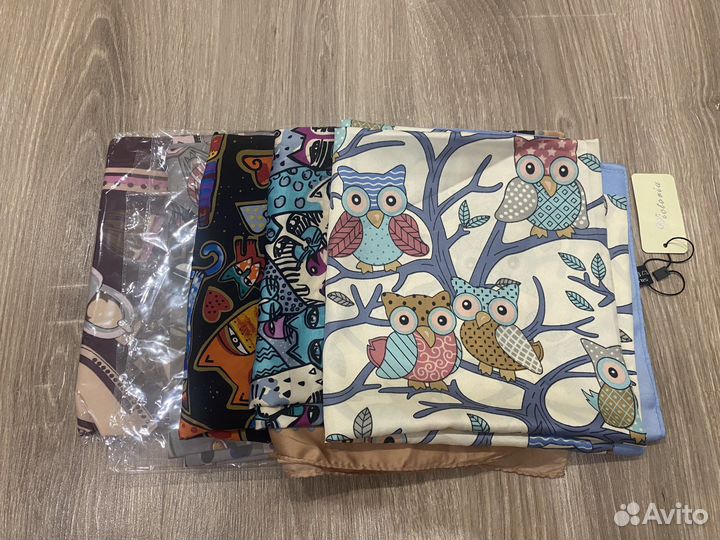 Платки шелковые новые