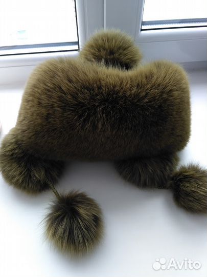 Меховая шапка из песца