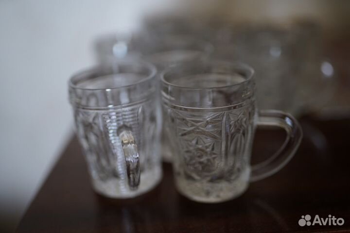 Кружки хрустальные