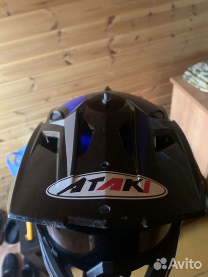 Мото шлем кроссовый