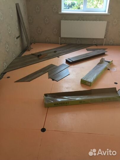 Профессиональный настил напольных покрытий