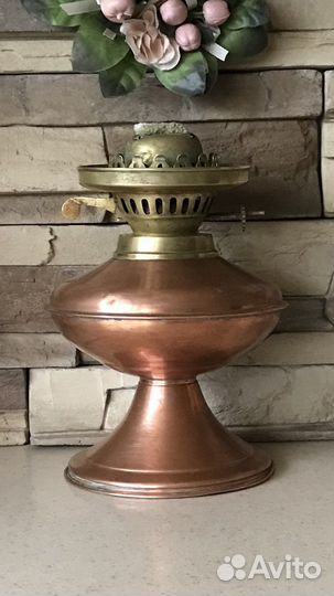 Старинные керосиновые лампы/медь/латунь/Англия