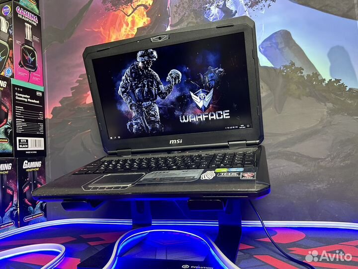Игровой ноутбук MSI i7 GTX 16GB озу 4GB видео SSD