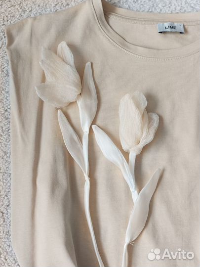 Цветы пришивные