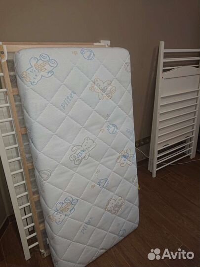 Детская кроватка IKEA Смогера с матрасом и бортами