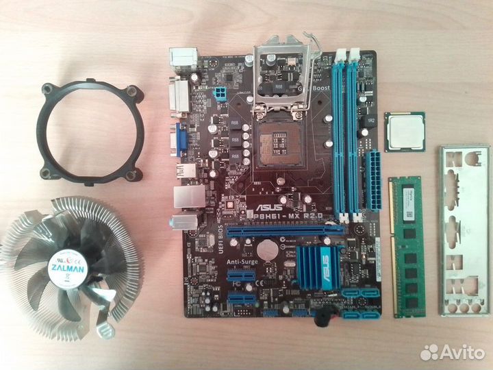 Мат. плата asus P8H61-MX R2.0 LGA 1155 (комплект)