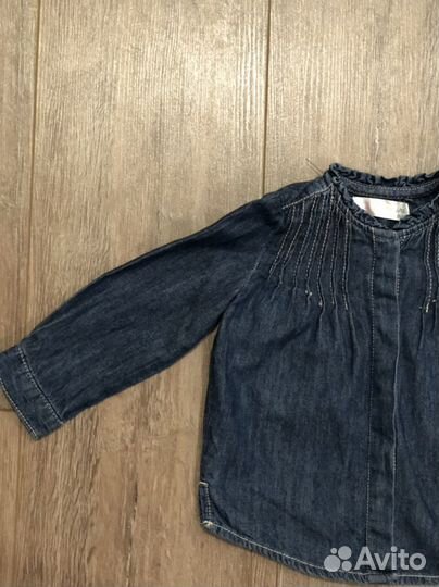 Джинсовая рубашка для девочки