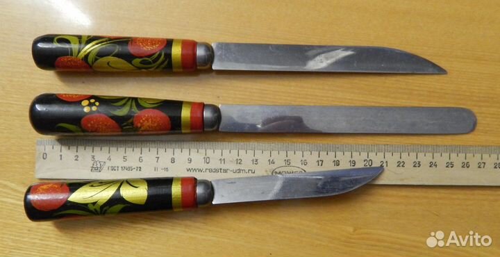 Нож столовый Хохлома
