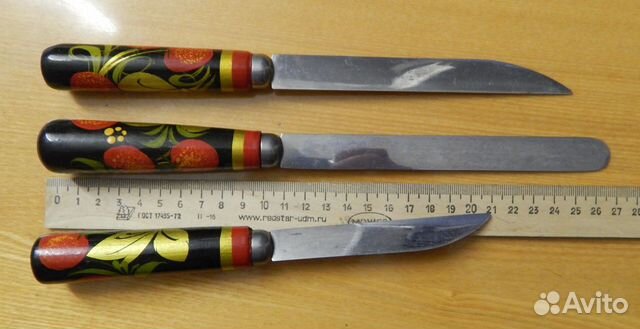 Нож столовый Хохлома