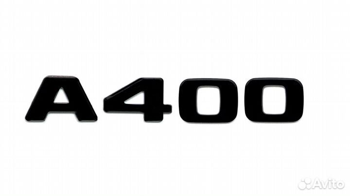 Комплект: шильдик Mercedes A400 + AMG черный