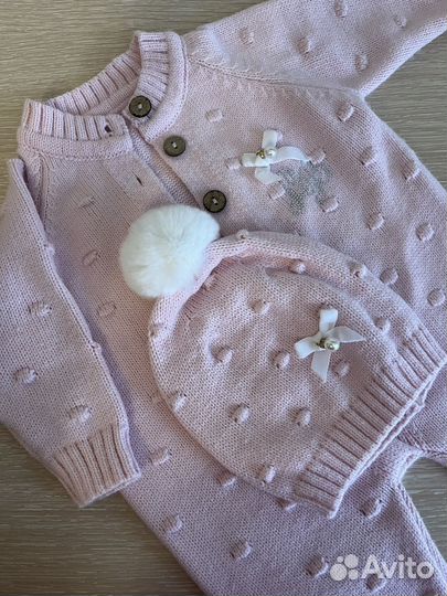 Вязаный костюмчик на девочку
