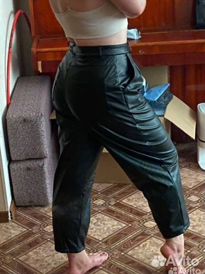 Брюки кожаные