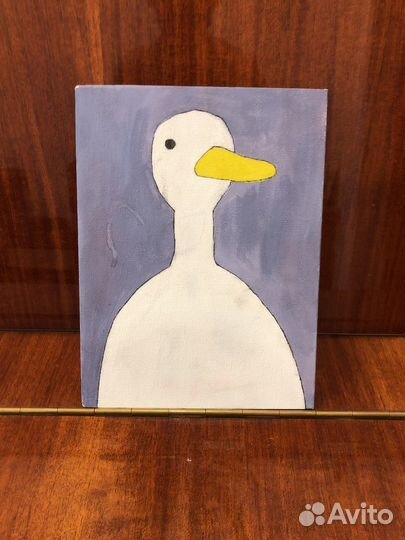 Нарисованый гусь в мультяшном стиле