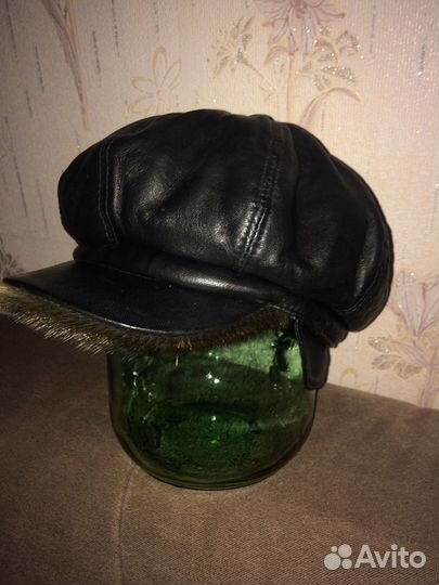 Кожаная кепка