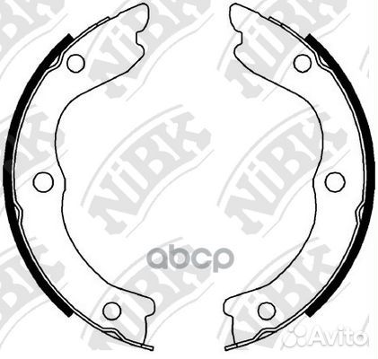 Колодки тормозные барабанные nissan X-trail 200