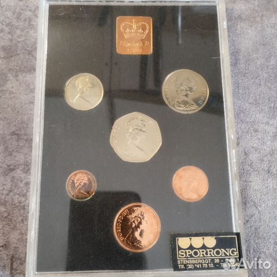 Набор монет Англии 1971 Г. Состояние