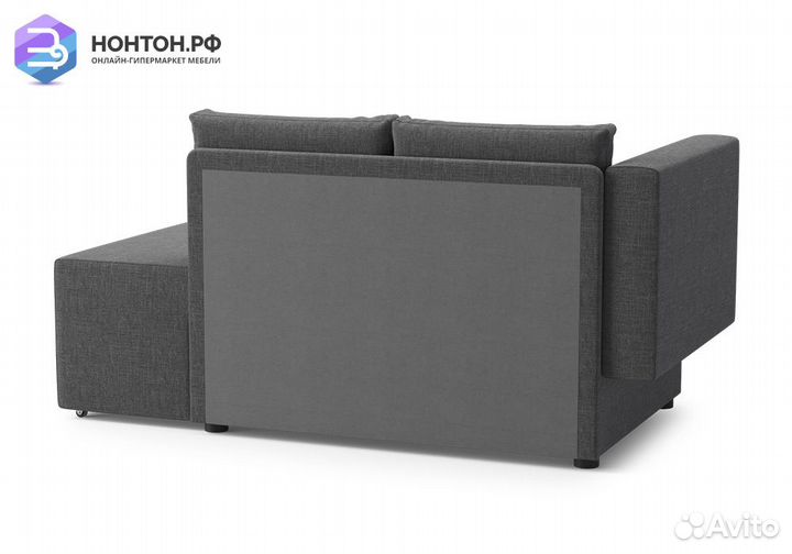 Диван еврокнижка Дагмар темно-серый