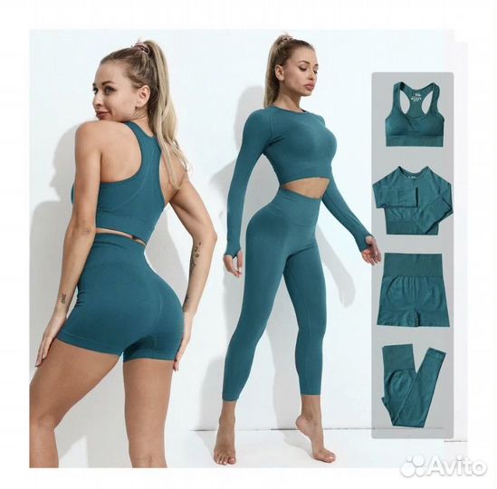 Спортивный костюм женский новый (рашгард+леггинсы)