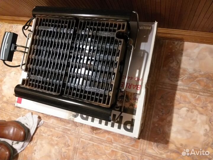 Чугунная гриль, Philips, для дачи, чугун 40х30