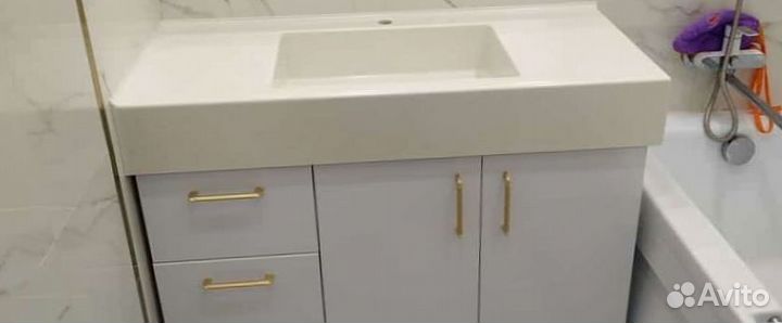 Столешница для ванной и кухни из искуственного кам