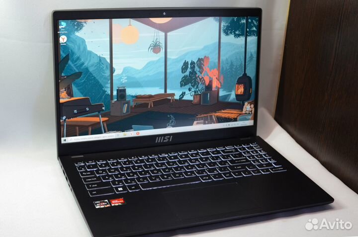 Новый быстрый ноутбук MSI Modern/ Ryzen 5-5th IPS