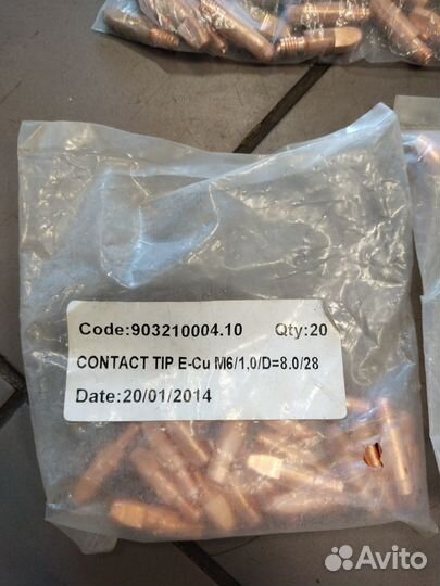 Наконечник токопроводящий E-CU M6/1.0/D8.0/28