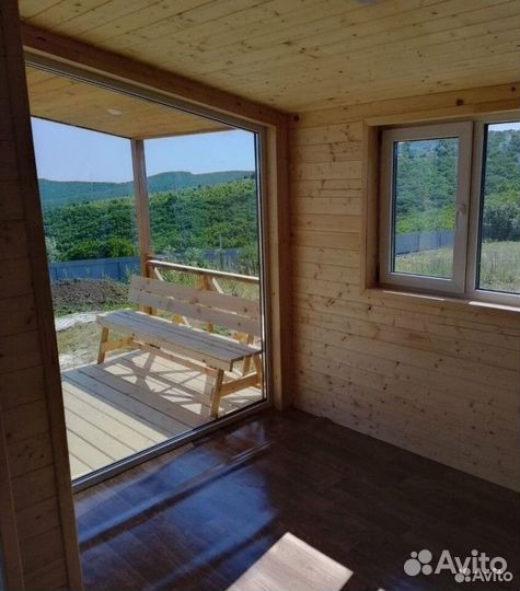 Дом Барнхаус 7х4,8 с террасой DO-1634