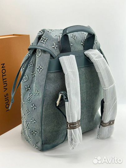 Рюкзак женский louis vuitton denim джинсовый люкс