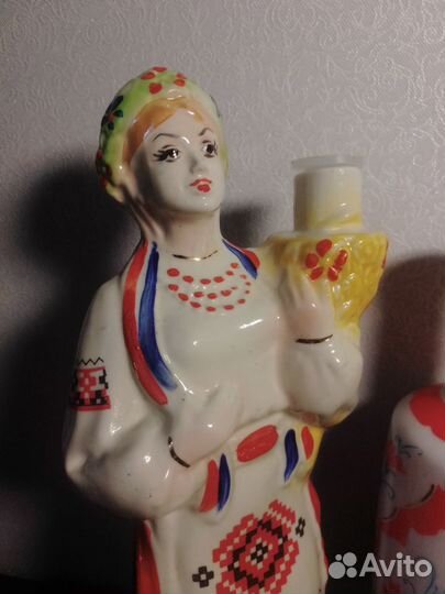 Штоф Украинка без сколов и царапин