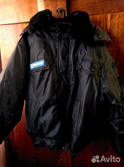 Куртка охранника зимняя черная